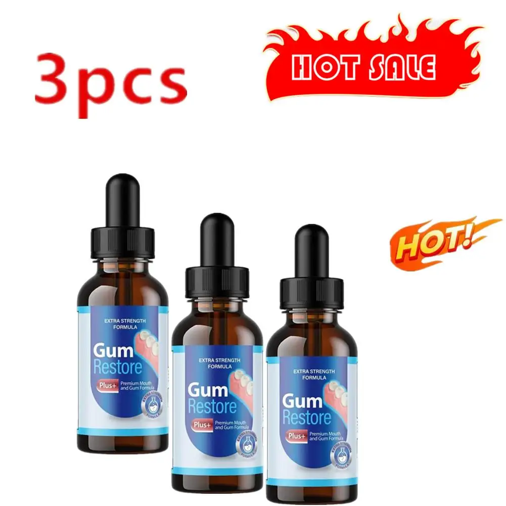 3pcs Gingival Repair Drops Gum Relieving Periodontal Blistering Oral Cleaning Care Drops Treatment Bad Breat  Antibacteria