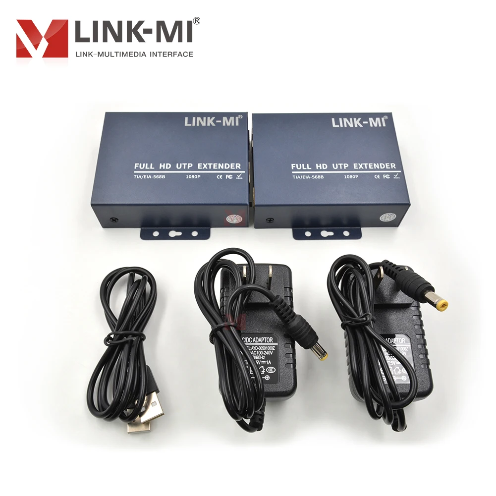 Удлинитель HDMI 1080P через кабель Cat5E/6, до 120 м, поддержка USB-клавиатуры/мыши, Plug & Play, режим Point-to-Point/Cascade