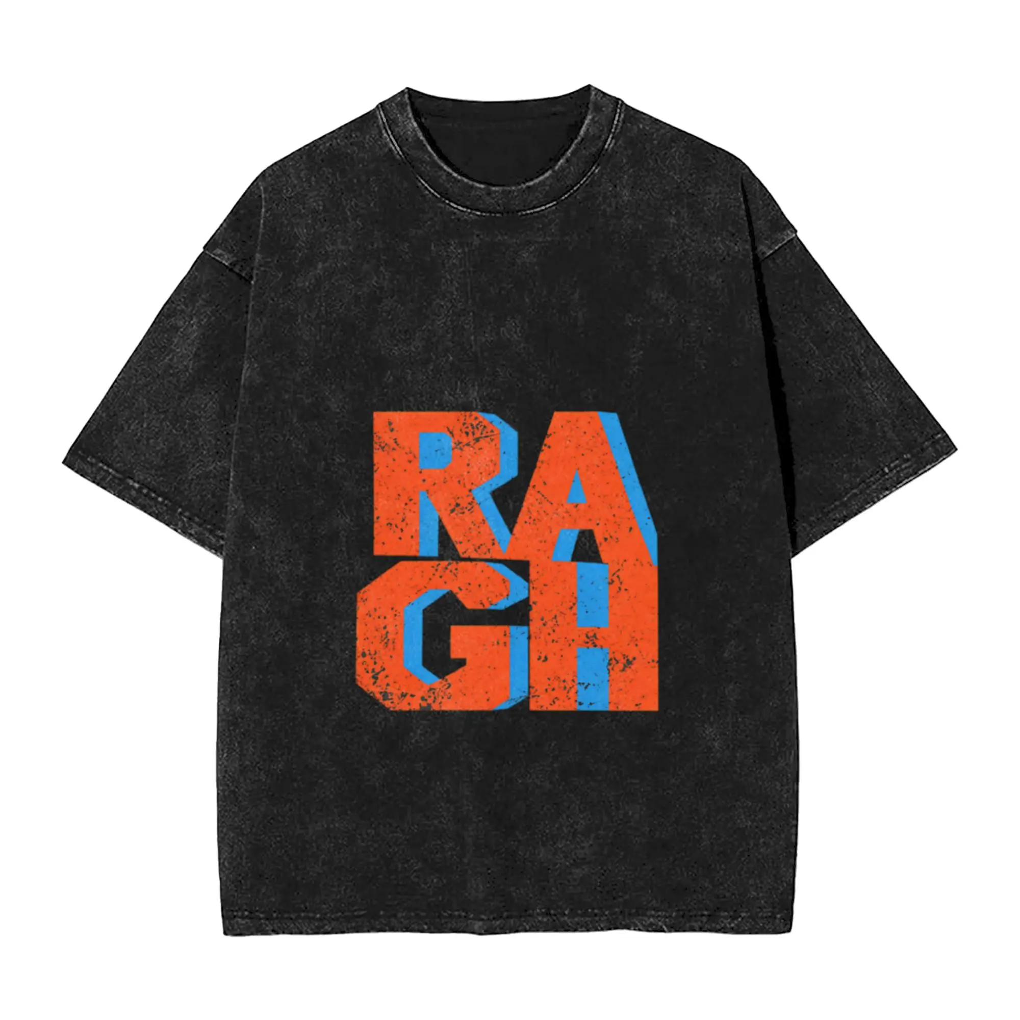 Bold RAGES Grunge Unique Trendy A T-Shirt Oversized Short Sleeve Men's Women's Cotton Tees Tops