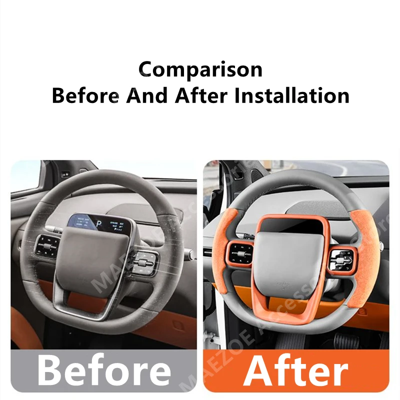 For LI AUTO LIXIANG L6/L7/L8/L9/i6/i8/MEGA Steering Wheel Handle Gloves,Car Interior Decoration Modification Accessories Refit 3