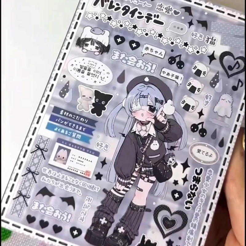 �y�Z�[�����z���g���L���[�g Y2K ���{�̏��̎q���� �X�e�b�J�[�u�b�N �W���[�i�� �n���h�u�b�N �X�N���b�v�u�b�N DIY �g�уP�[�X�f�R���[�V���� �X�e�b�J�[ �M�t�g