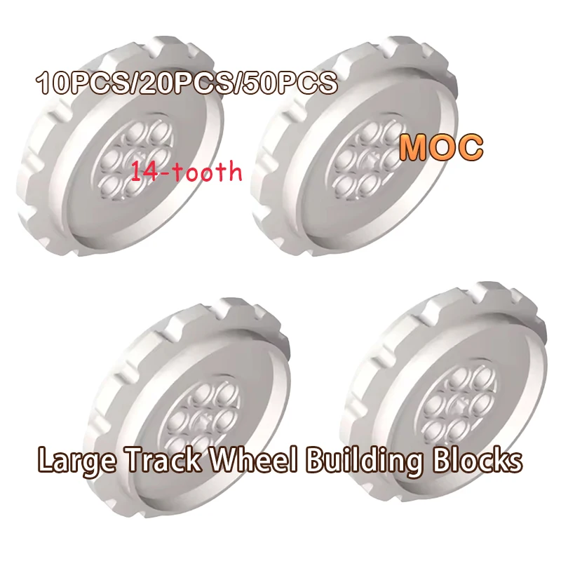

Building Blocks Large Diameter 7 Holes Track Wheels Truck Car Gear MOC Bulk Brick Toys DIY Technical Compatible with 42529