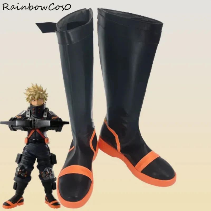 

Bakugo Katsuki Cosplay Shoes Boots Game Anime Halloween Christmas RainbowCos0 W4880