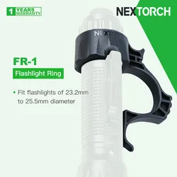 Nextorch FR-1 Tactical Ring for Flashlight, Quick Draw Function, Fits Torch-body of 23.2mm-25.5mm Diameter