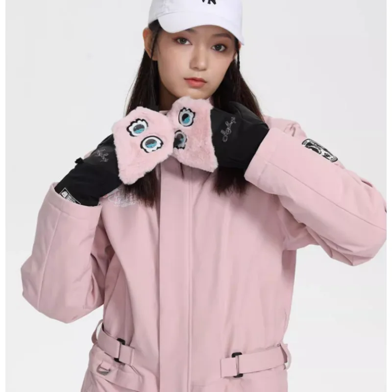 gants-de-ski-en-peluche-impermeables-resistants-a-l'usure-chauds-coreens-mignons-grands-yeux-vernis-rembourres-gants-de-ski-d'exterieur-pour-hommes-et-femmes