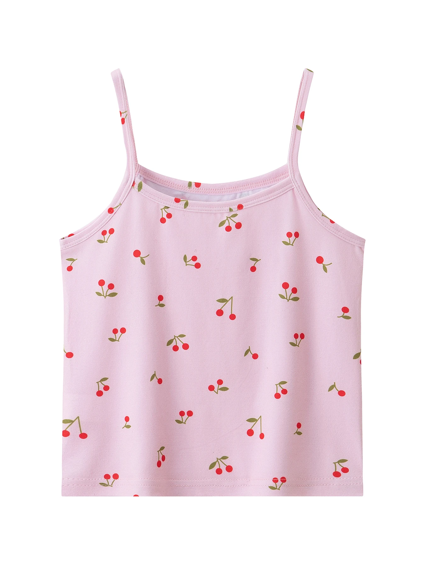 4-teiliges Set süßer und niedlicher bedruckter Camisole-Westen für Mädchen für alle Jahreszeiten, bequeme Unterweste, ärmelloses Oberteil für Kinder. – Detail 10