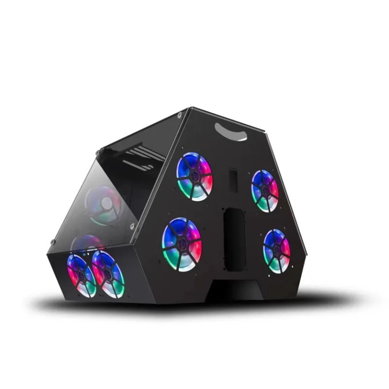 Internet Cafe E-sports Water-cooled Game Chassis Special-shaped Open Tempered Glass Side Transparent Desktop Chassis