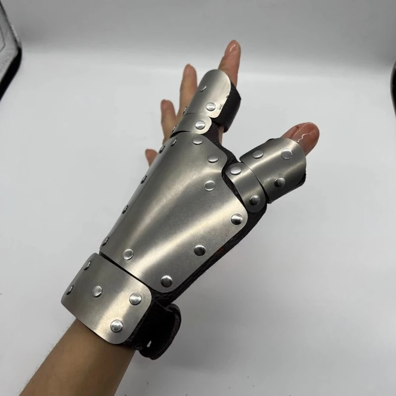 الرياضة في الهواء الطلق الصيد المهنية العناية باليدين الصيد معصمه لوح فولاذي قفازات أدوات واقية خاصة معدات التخييم #1