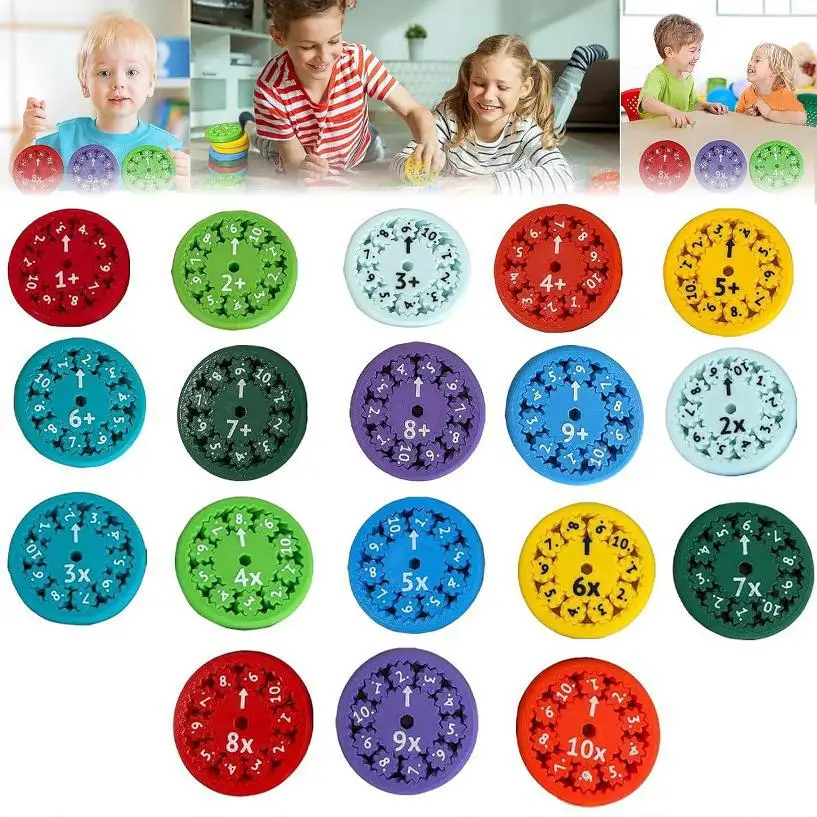 9pc Math Fidget Spinners Math Puzzle Toys Cool Fidget Spinners Games Desktop Math Multiplication Games