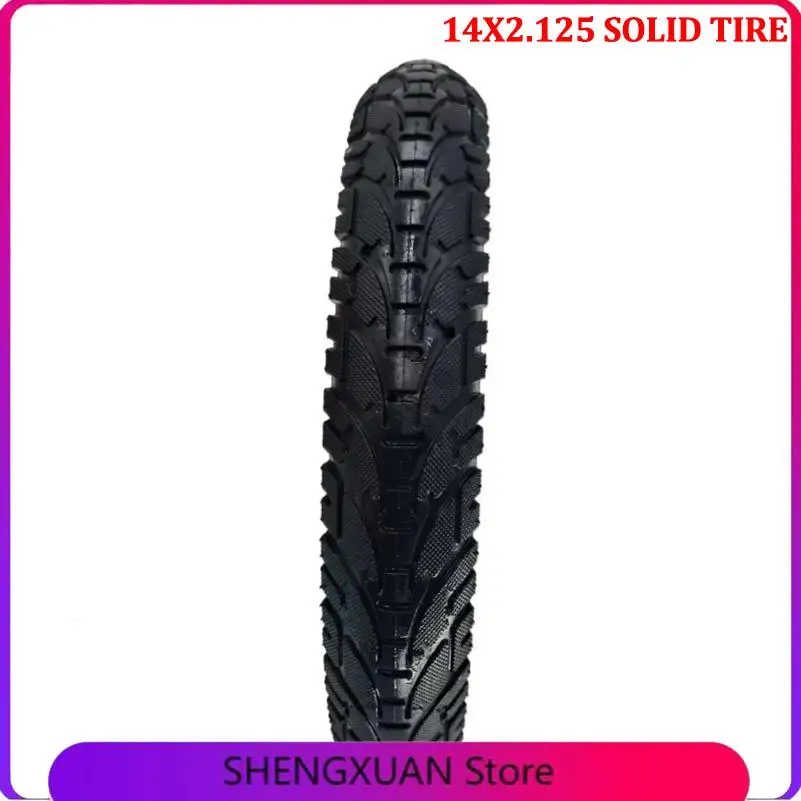 

Anti puncture and wear-resistant tire 14X2.125 solid tire suitable for 14 inch 14X2.125 solid tire non inflatable bicycle tire