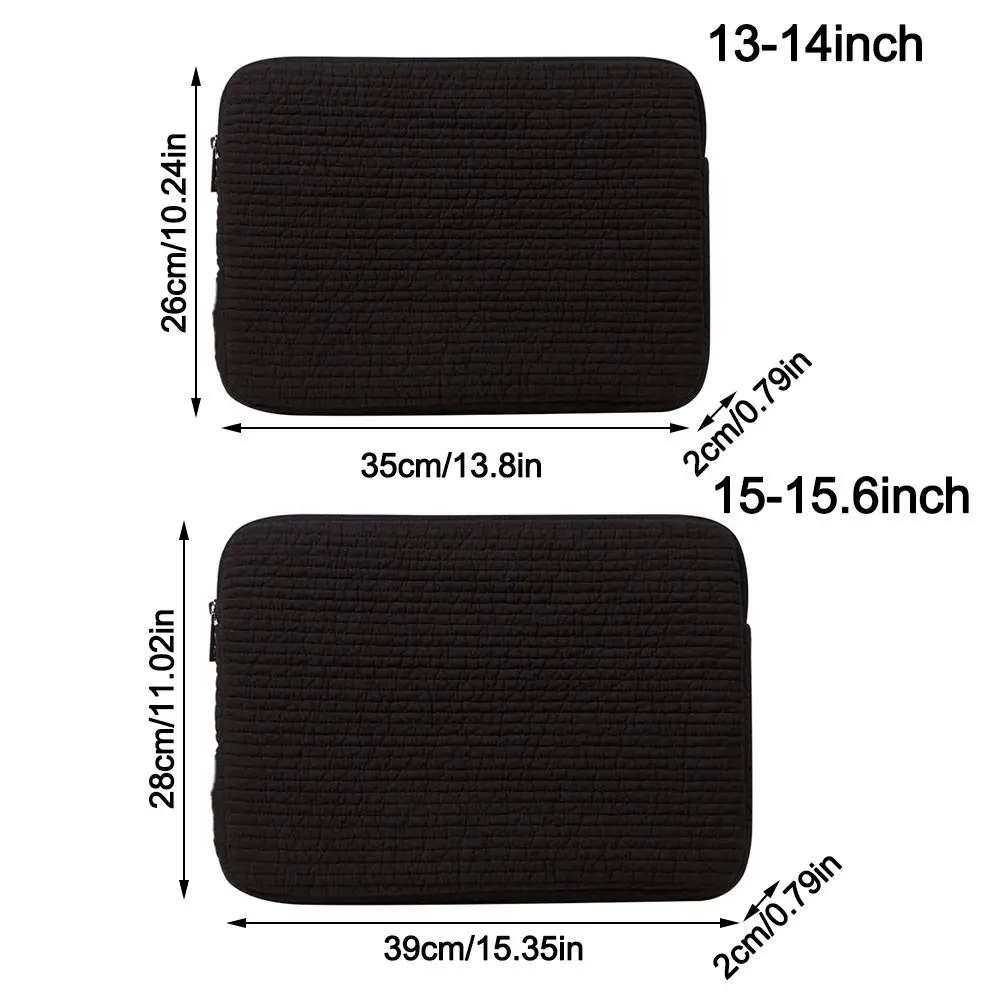 Borse per laptop con chiusura a cerniera Dimensioni multiple Custodia per computer da 13/14/15/15.6 pollici Antiurto per iPad/MacBook/Lenovo//HP/ASUS