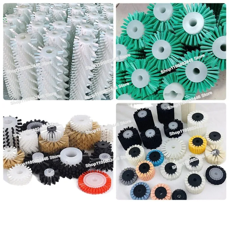 Brush Roller Roller Brush, Cleaning Machine , Nylon Soft and Hard Bristles Dust Removal and Polishing Cylindrical