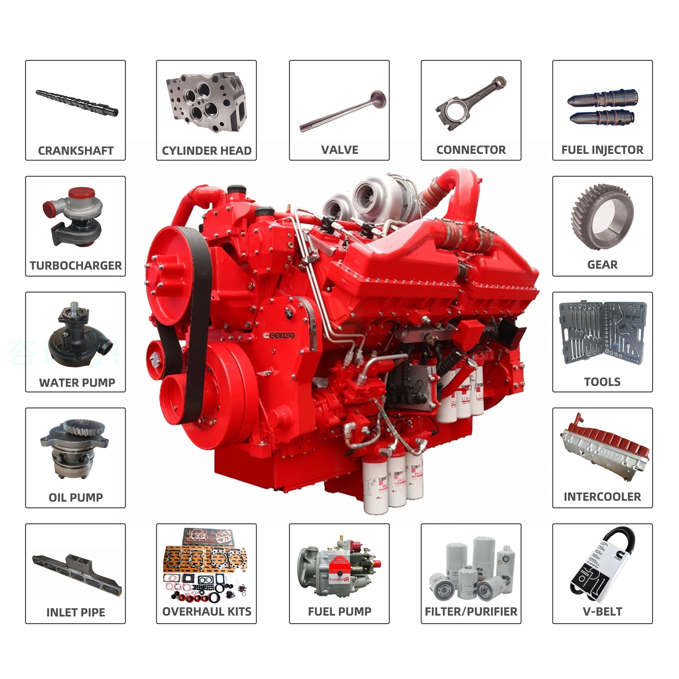 

Water Pump 3647030 for Heavy Duty Engine Cooling System