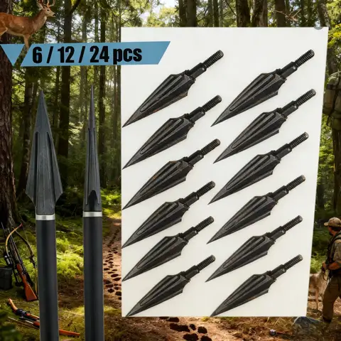 120 Grain Hunting Broadheads Carbon Arrow Tips for Compound Bow Longbow Outdoor Archery Shooting