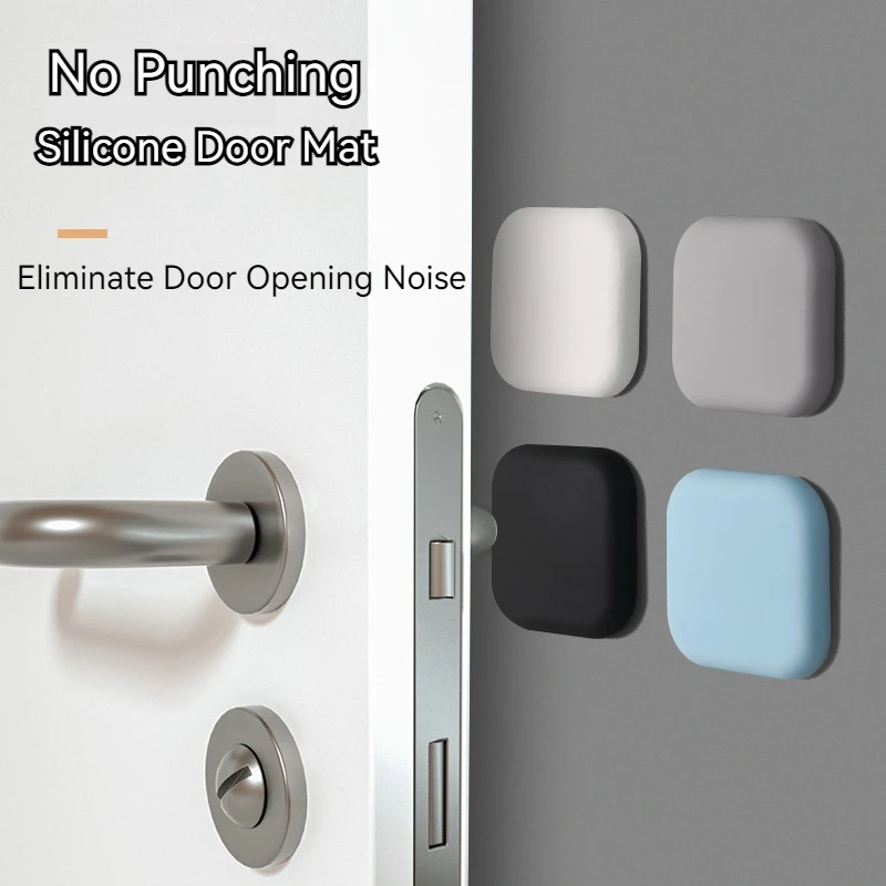 4/8 Pieces Household Door Handle Anti-collision Pad Without Punching Door Suction Bedroom Door and Window Anti-collision Cushion