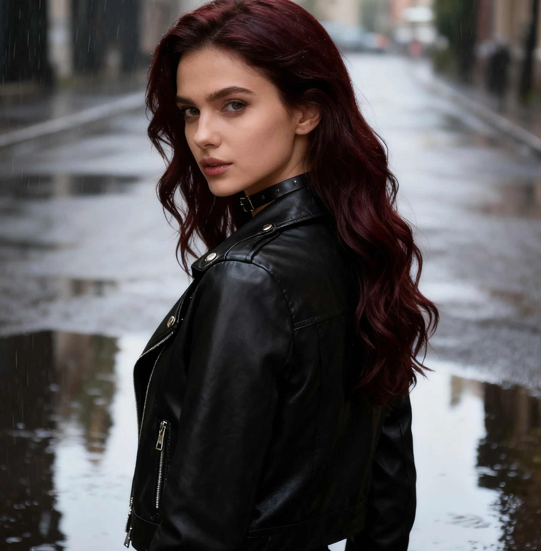 

Biker Jackets Womens Jacket Elbow Winter Fox Hairy Fluffy Solid Furry Gentle Middle-Aged Classic Comfortable Warming Plush Femme