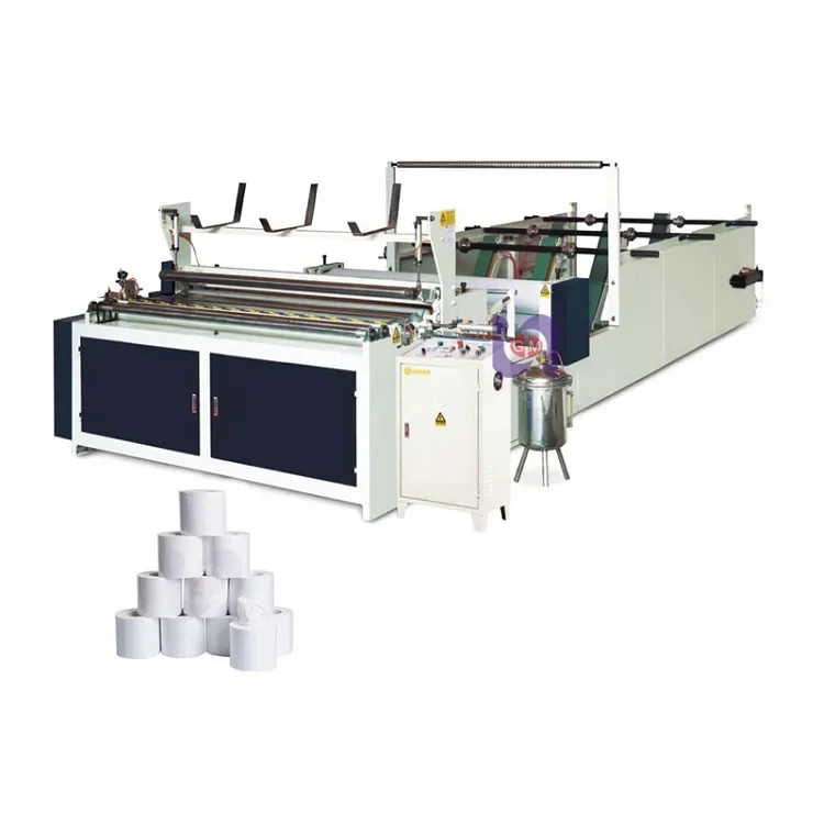 Full Automatic Kitchen Towel and Toilet Tissue Paper Roll Making Machine Toilet Paper Making Machine in 2023 for Small Business