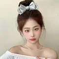Silver bow hair band