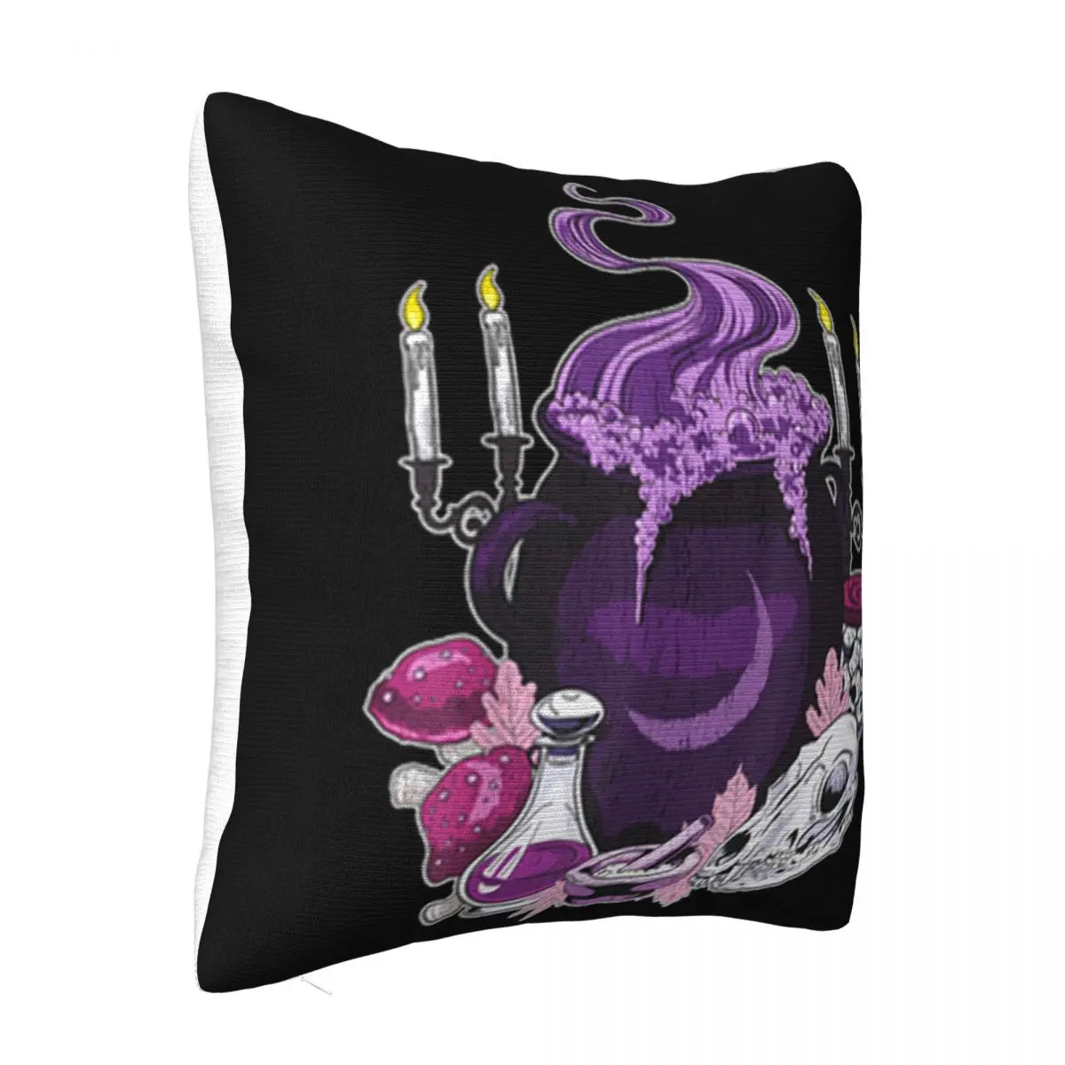 Top Witch Halloween Spells Witches Brew Cauldron Skull Potions Man Fitness Customiz Pillow Case