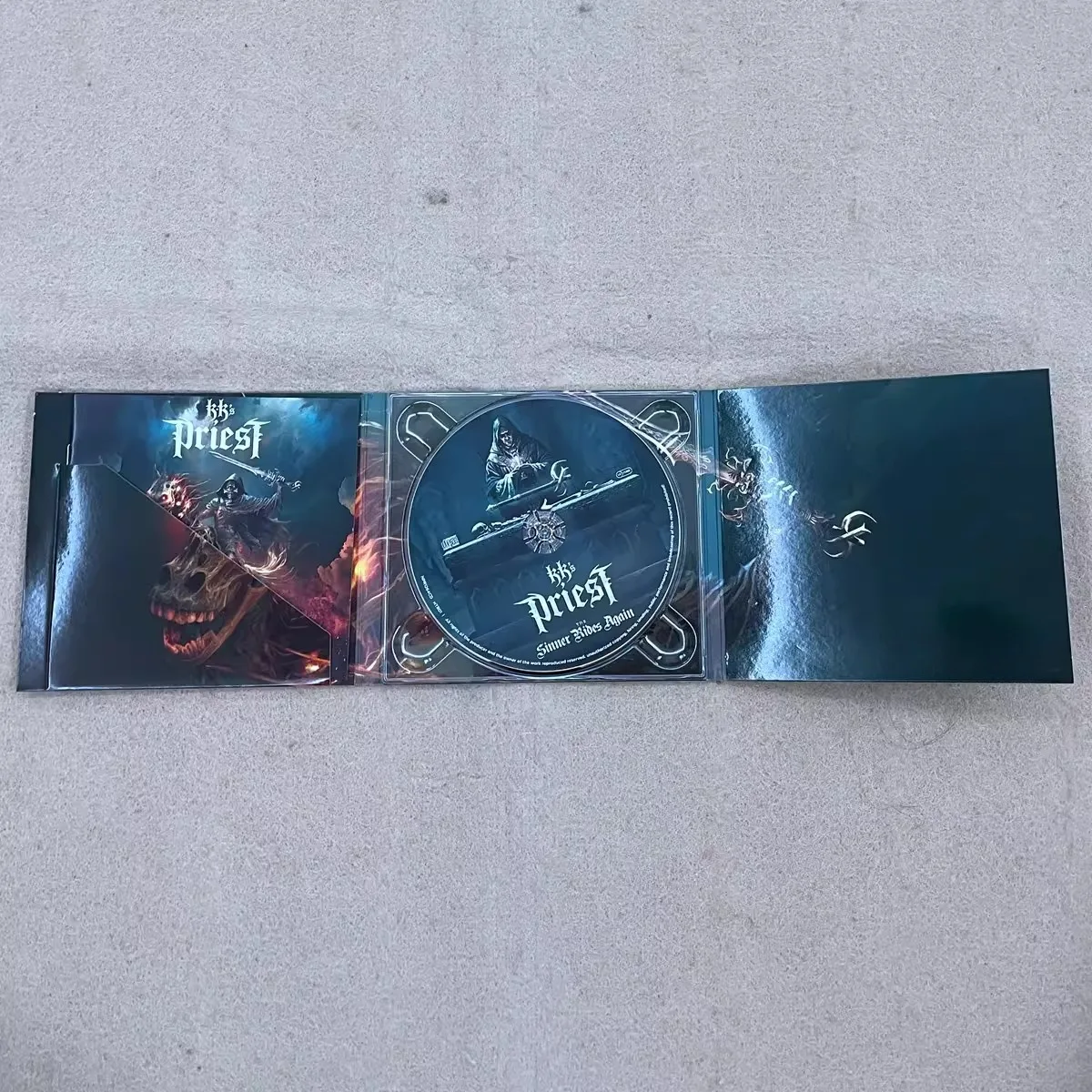 KK's Priest The Sinner Rides Again CD Traditional Heavy Metal Powerful Guitar Riffs Dynamic Vocals Classic Hard Rock  Metal Fans view 4