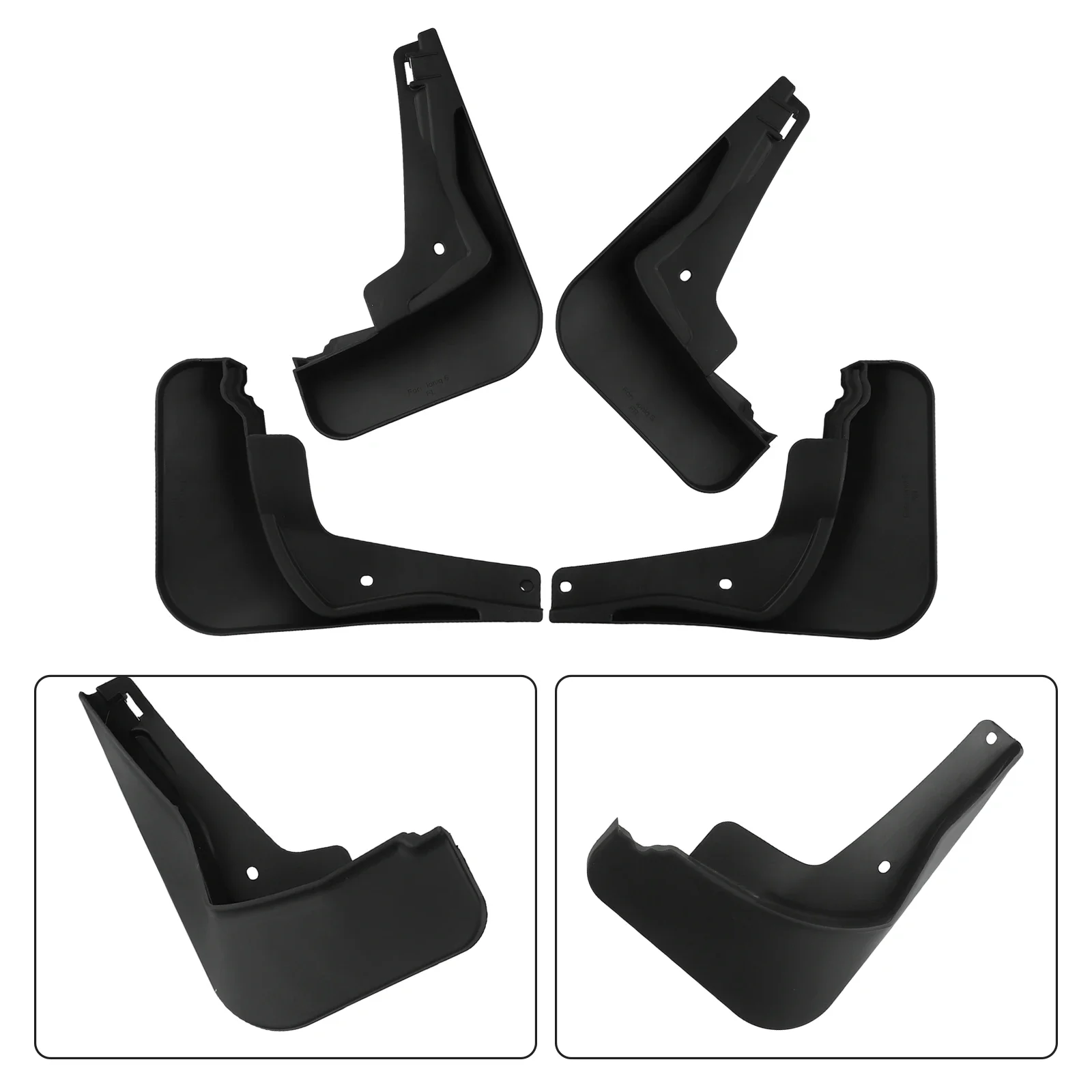 

Reliable Safeguard against Stone Chips Perfect Fit for Hyundai Ioniq 6 2022+ 4Pcs Black Splash Guards Mud Flaps Guards