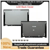Nueva Cubierta Trasera LCD para Kailxuling Ideapad Flex 5 5-15IIL05 5-15ITL05 YOGA C550-15, Carcasa A 460.0K10Z.0001 5CB0Y85681 5CB0Y85680