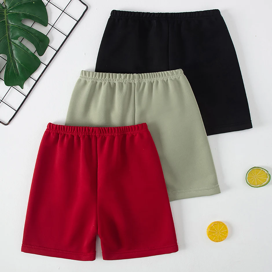 3/6-teiliges Set mit mehrfarbigen Kordelzug-Freizeitshorts für Kinder für Jungen und Mädchen, Sommersport, Laufen, Radfahren, vielseitige Hose – Detail 11