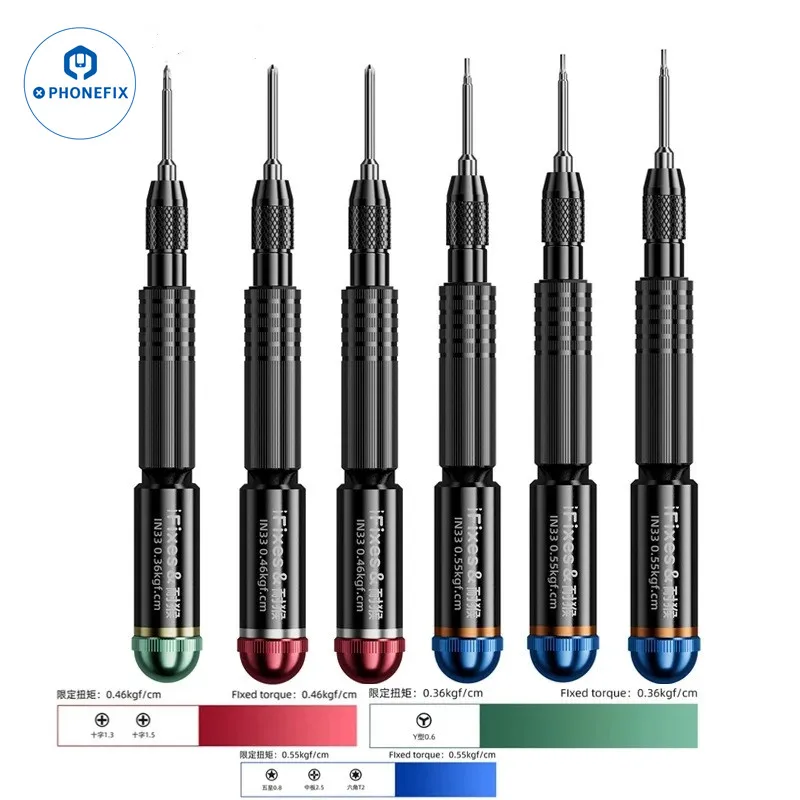 iFixes iN33 Torque Screwdriver Super Hard S2 Steel 4IP Bit For iPhone 17/Air/17 Pro Max Bottom Screw installation Removal Tools