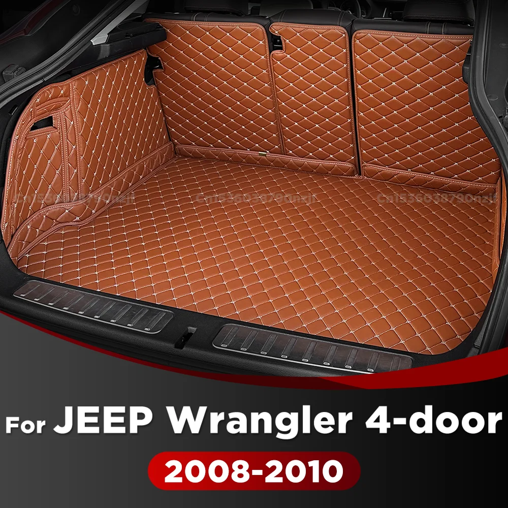 

For JEEP Wrangler 4-door 2008 2009 2010 Auto Full Coverage Trunk Mat Car Cover Pad Cargo Liner Interior Accessories
