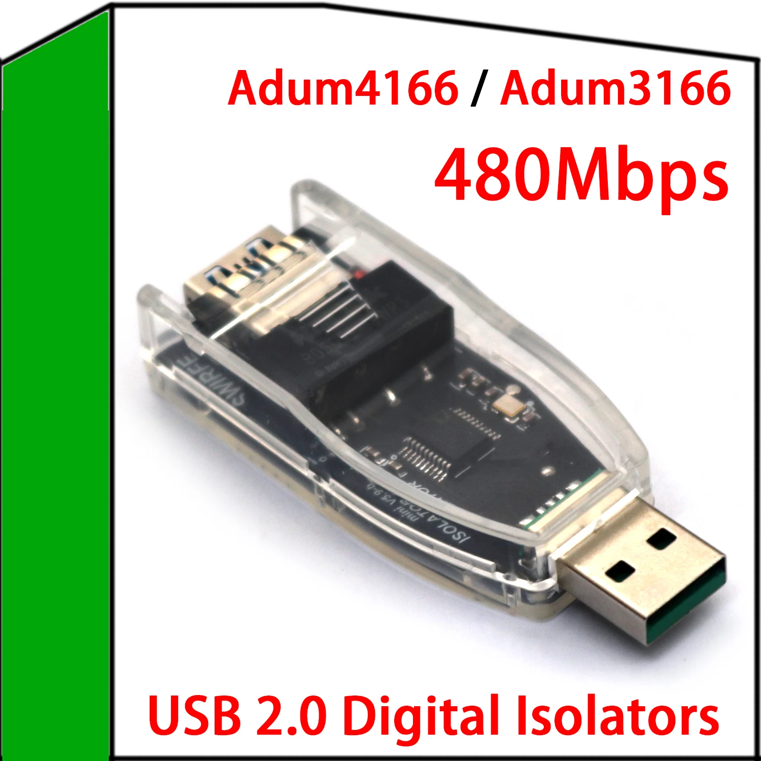 USB 2.0 High-speed Digital Isolator 480Mbps ADuM4166 3166 Isolation USB HUB Debugging DAC Audio Elimination Noise POWER Filter