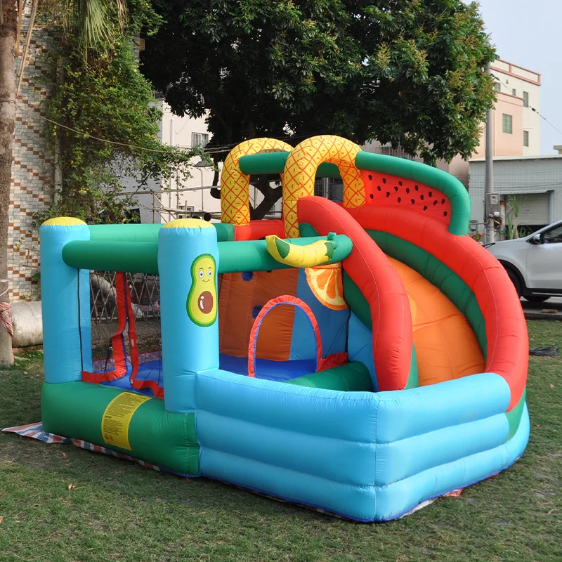 Fruit Bouncy Castle Water Children's Slide Home Small Trampoline Parent-child Children's Playground Entertainment Facilities