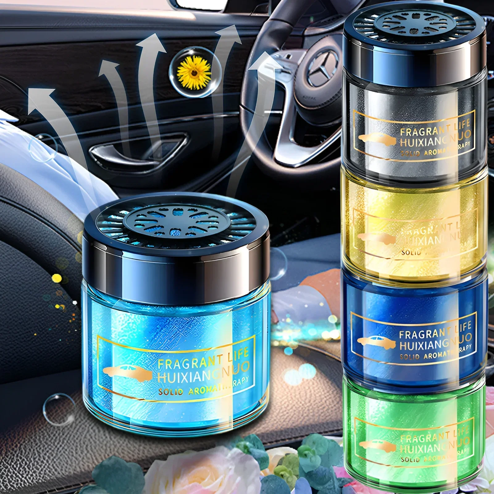 Car Quicksand Aromatherapy Auto Air Freshener Deodorizer Home Indoor Fragrance Cars Interior Decoration Automotive Accessories