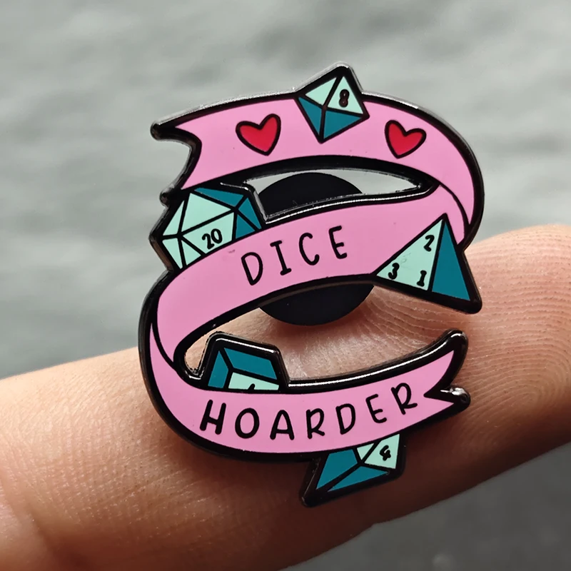 Anime and game peripheral heart-shaped game letters enamel brooch, anime peripheral clothing decoration badge