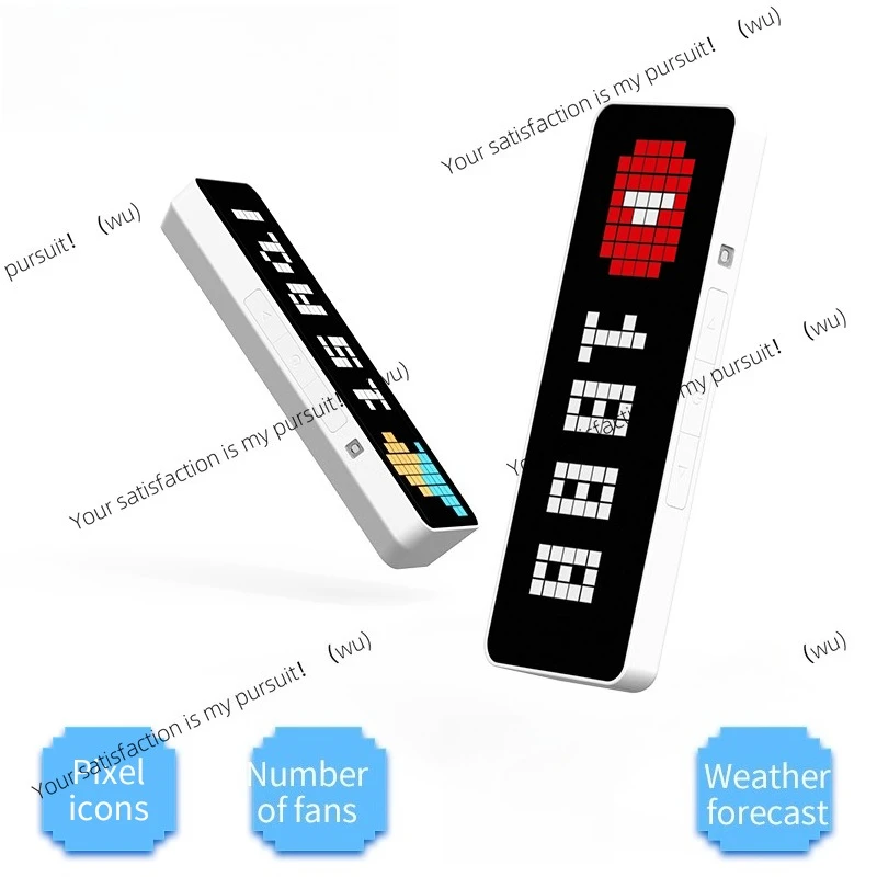 

Suitable for Ulanzi TC001 Smart Pixel Clock YouTube followers Synchronized weather forecast function, pixelated message display