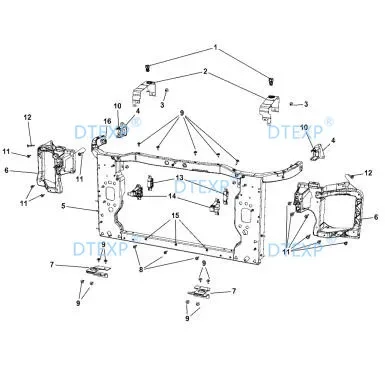 2 Piece 2014-2018 Headlight Support for Cherokee Kl Front Head Lamp Bracket Pair Left and Right