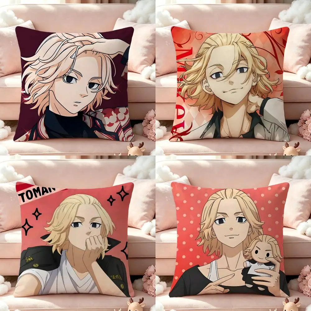 Anime Tokyo Ghoul Cushion Cover Pillow Short Plush Pillow Cute Simple Style For Living Room Bedroom Birthday Gift