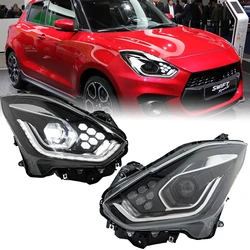 Headlight For SUZUKI Swift 2018-2021 Car автомобильные товары LED DRL Hella Xenon Lens Hella Hid H7 Car Accessories