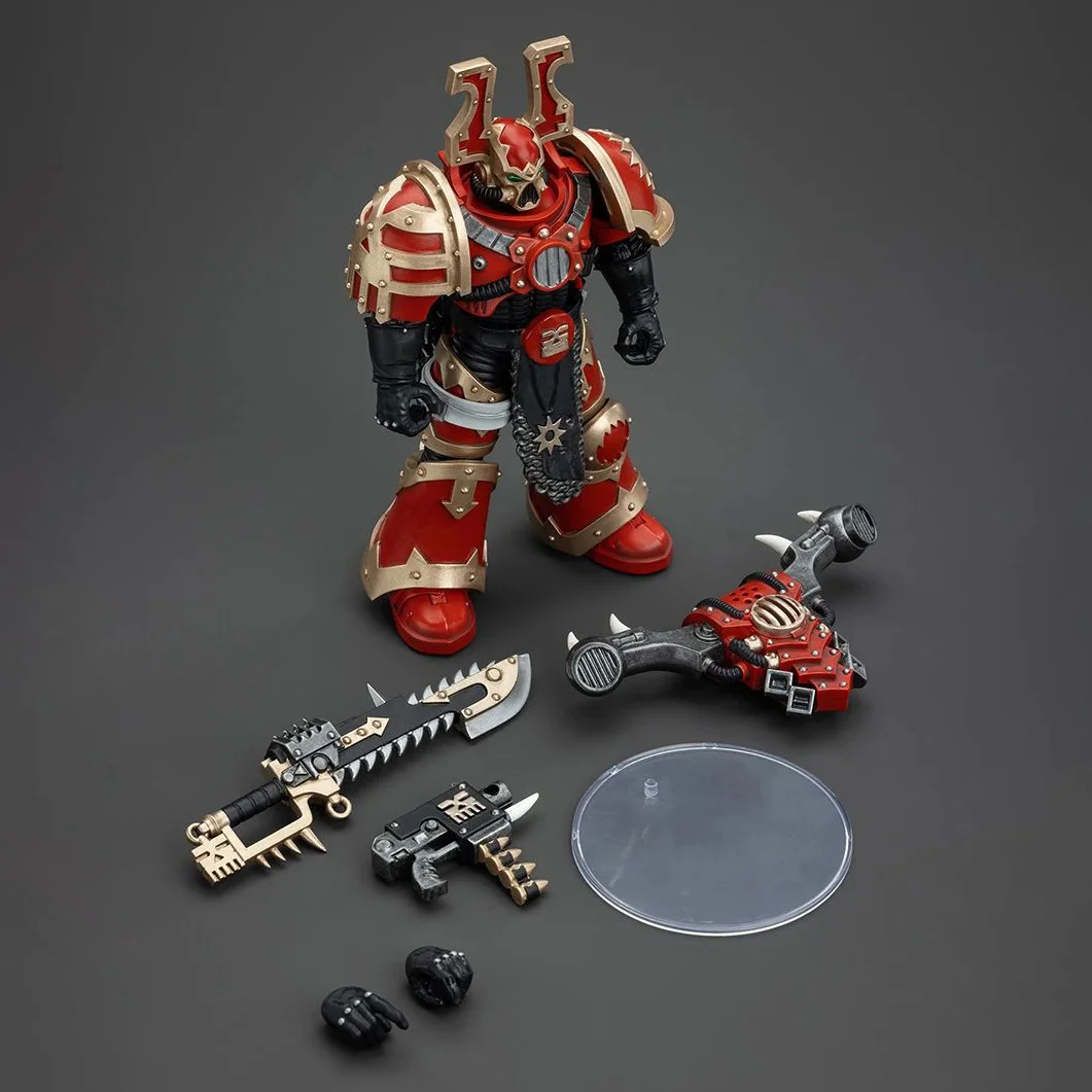 JOYTOY Warhammer 40K World Eaters Action Figure 1/18 Scale Khorne Berzerker ทหารรูปตุ๊กตาของเล่นเครื่องประดับเด็กของขวัญเด็ก