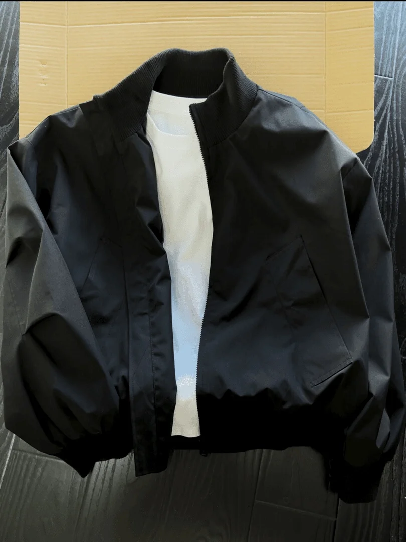 

Мужской кардиган-жакет American Sle Pilot Collar, весна-осень, повседневный, свободный крой, модный, в стиле бейсболки Haome