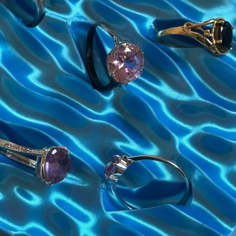 

Подставка для колец в форме морской волны: креативный и элегантный 3D-дисплей для колец, держатель из PLA, простой лоток для хранения украшений, настольный декор