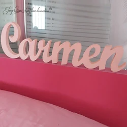 Custom Wooden Sign with Word Cutouts, Wooden Letters, First Name Sign, Family Name Sign
