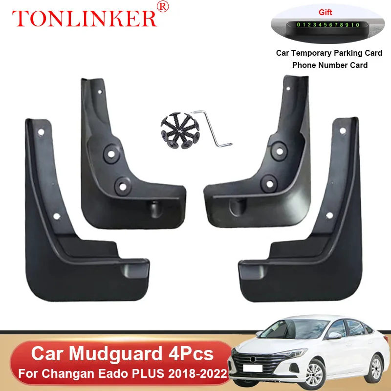 

TONLINKER Car Mudguard For Changan Eado PLUS 2018-2020 2021 2022 Mudguards Splash Guards Front Rear Fender Mudflaps Accessories