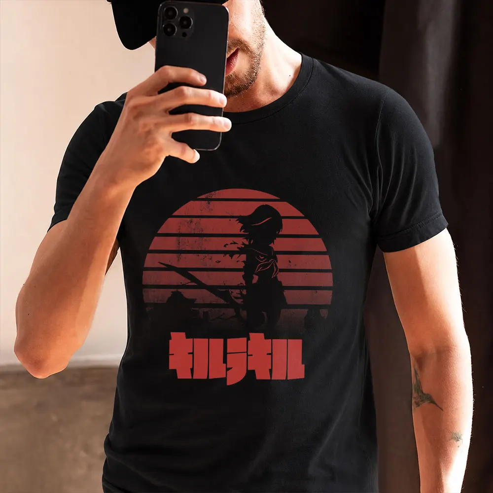 Kill La Kill Anime Gift t shirt for men 100% cotton printed tee Men's Short Sleeve Graphic Clothes All size tops S-6XL
