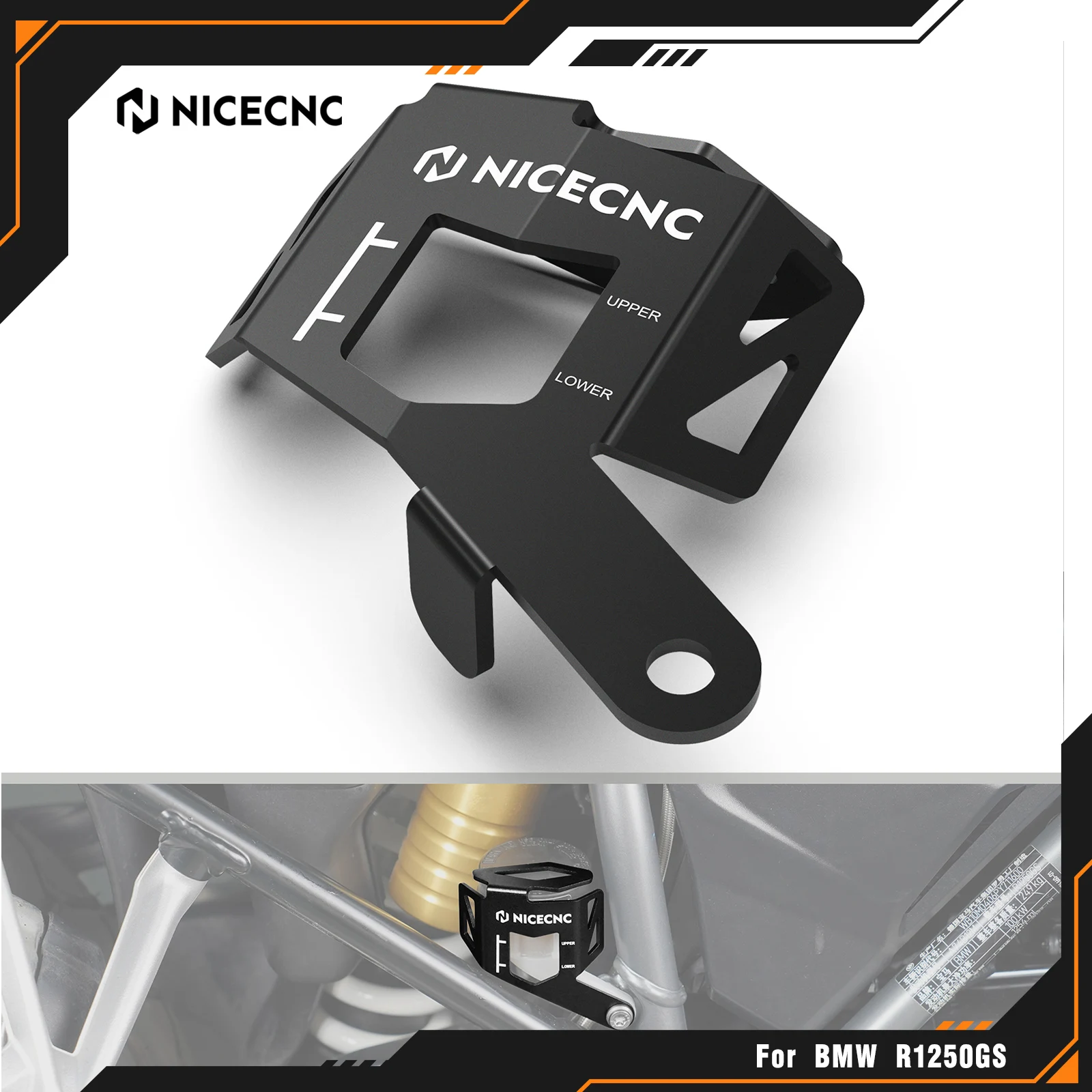 Rear Brake Oil Reservoir Cover Guard Protector For BMW R 1250 GS R 1250GS ADV R1250RS 2019-2023 R 1200 GS 13-18 R 1200 GSA 14-18