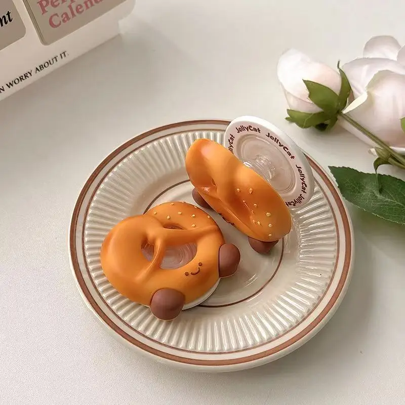 لطيف ثلاثية الأبعاد Pretzel ل Magsafe Griptok الهاتف حامل مغناطيسي دعم آيفون 15 16 17 طوي شحن لاسلكي حامل