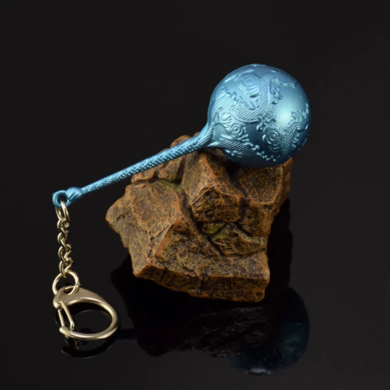 7.5cm/2.95in ne zha 2 anime periféricos ao beng mar sal pérola mexilhão martelo metal artesanato arma modelo anime espada chaveiro presente