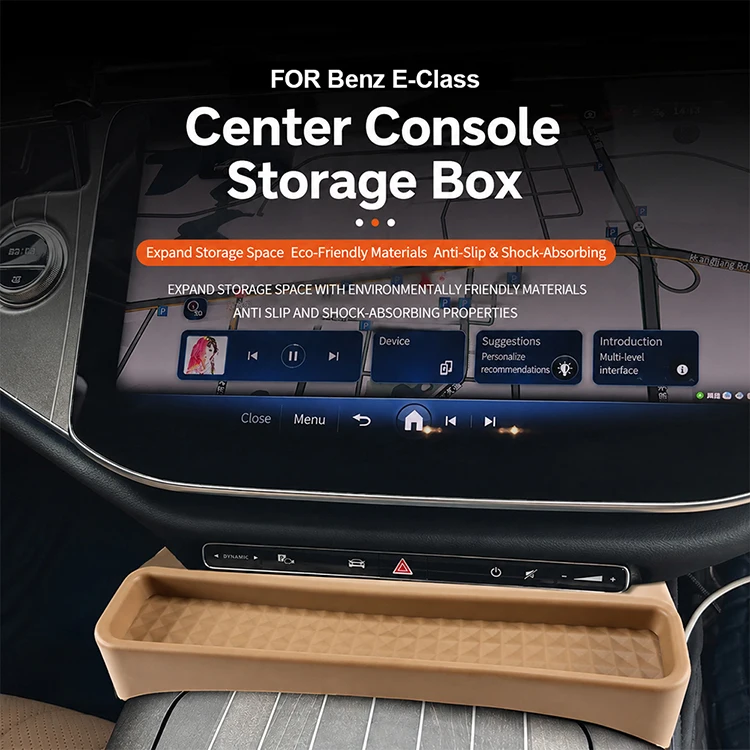 Für Mercedes-Benz E-Klasse W214 2024-2025 Mittelkonsolen-Aufbewahrungsbox Zentrale Steuerungsbox Auto-Innenraum-Modifikationszubehör