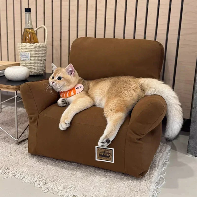 Camas grandes para gatos de interior, sofá, nuevo estilo, camas lavables para gatos, accesorios de animales a la moda, Chat, suministros para mascotas, muebles