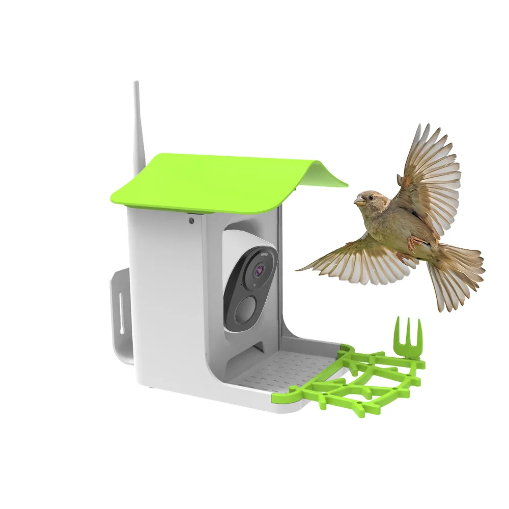 

Hot Sale Rechargeable 3MP Outdoor AI Bird Feeder 3.5W Solar Panel Night Vision Remote Detection Memory Card Hot Sale Remote