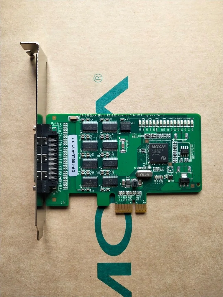 The new MOXA CP-168EL-A 8-port MOXA serial port card with cable is originally in stock.